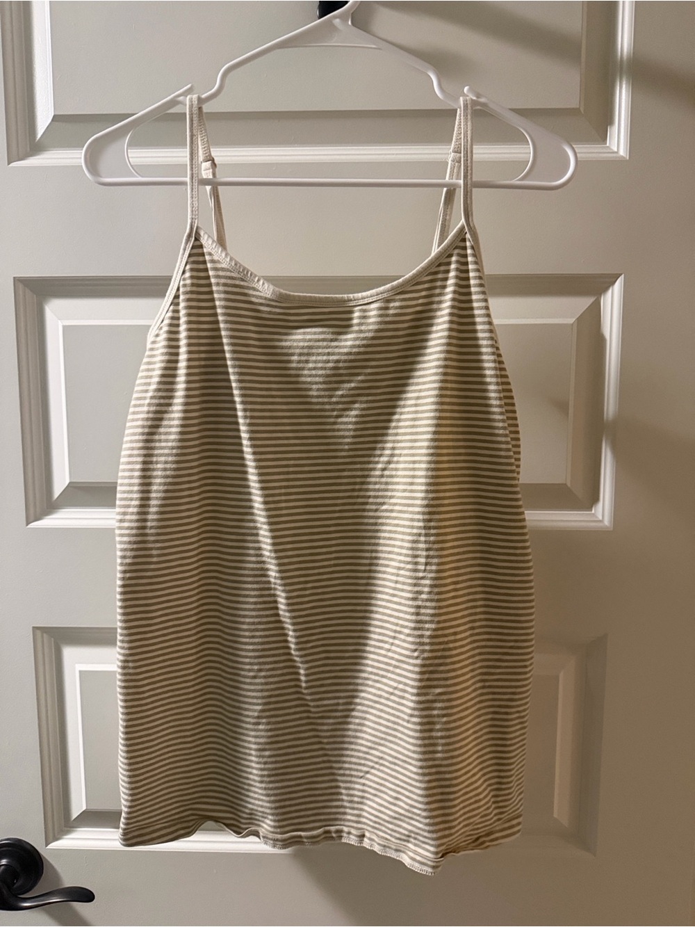 torrid Cream & Tan Striped Spaghetti Strap Camisole